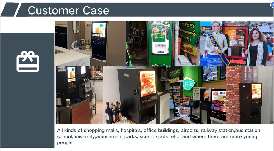 customer case of vending machine